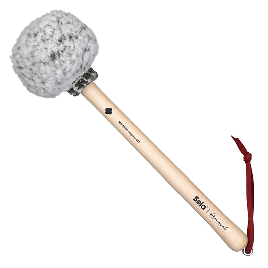 Vikrampal Gong Mallet by Sela Natural Balance - Medium, Frosted Olive