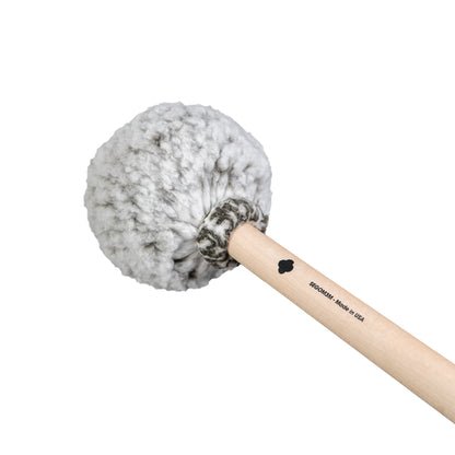 Sela SEGOM3M gong mallet, angled view of 75 mm round head