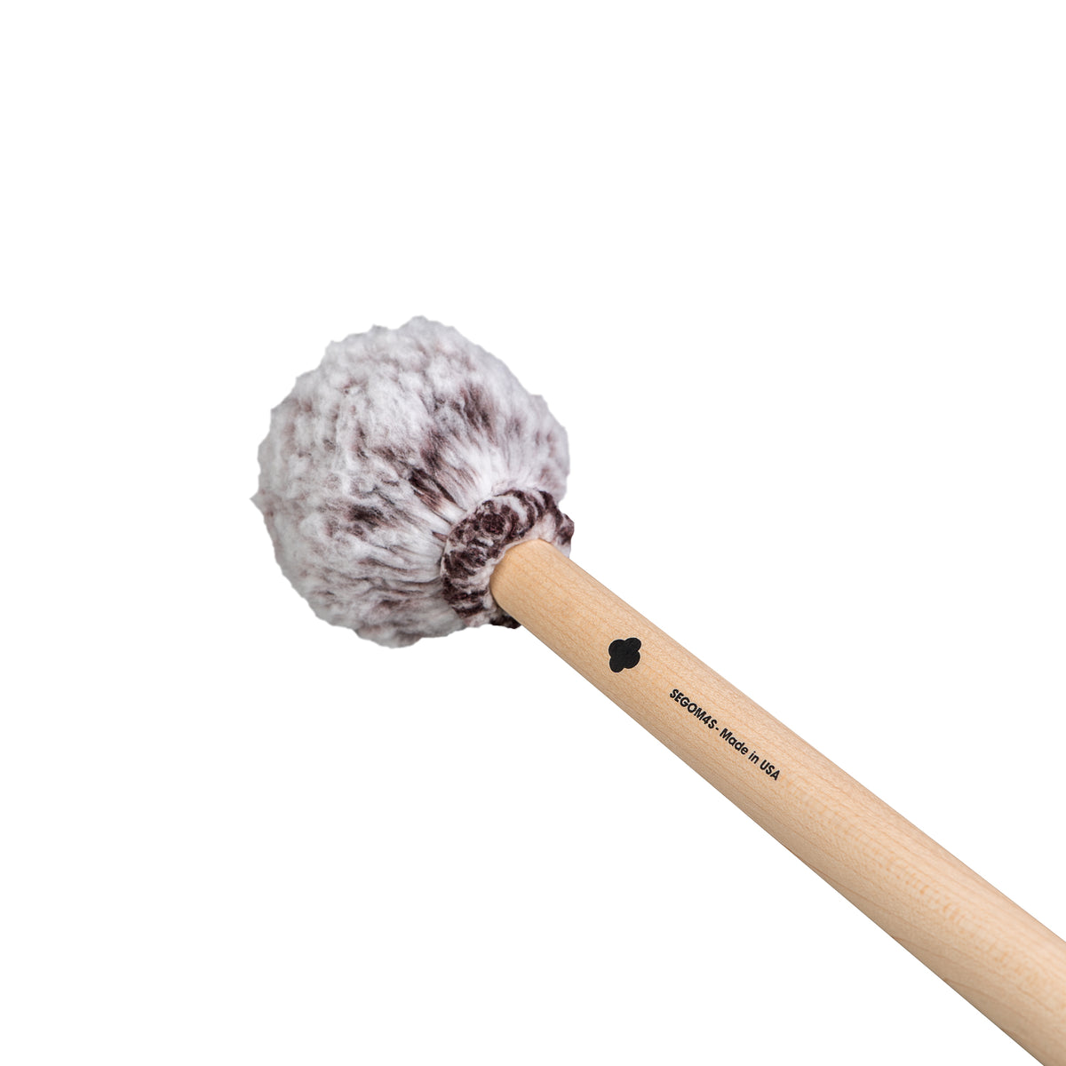 Sela SEGOM4S gong mallet, angled view of 55 mm round head