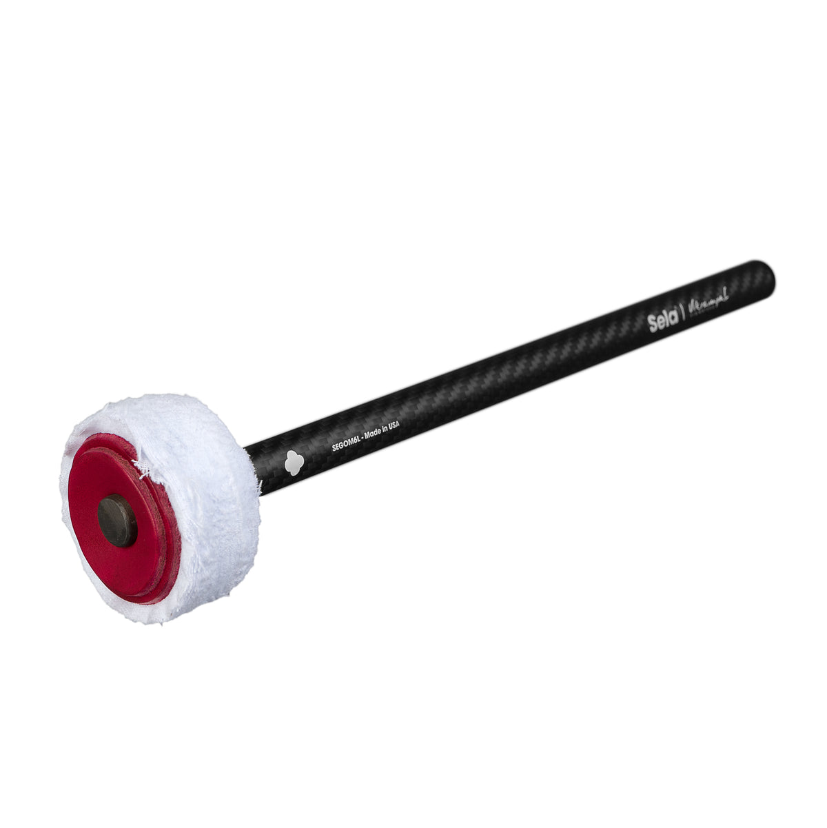 Sela SEGOM6L gong mallet carbon fibre handle detail