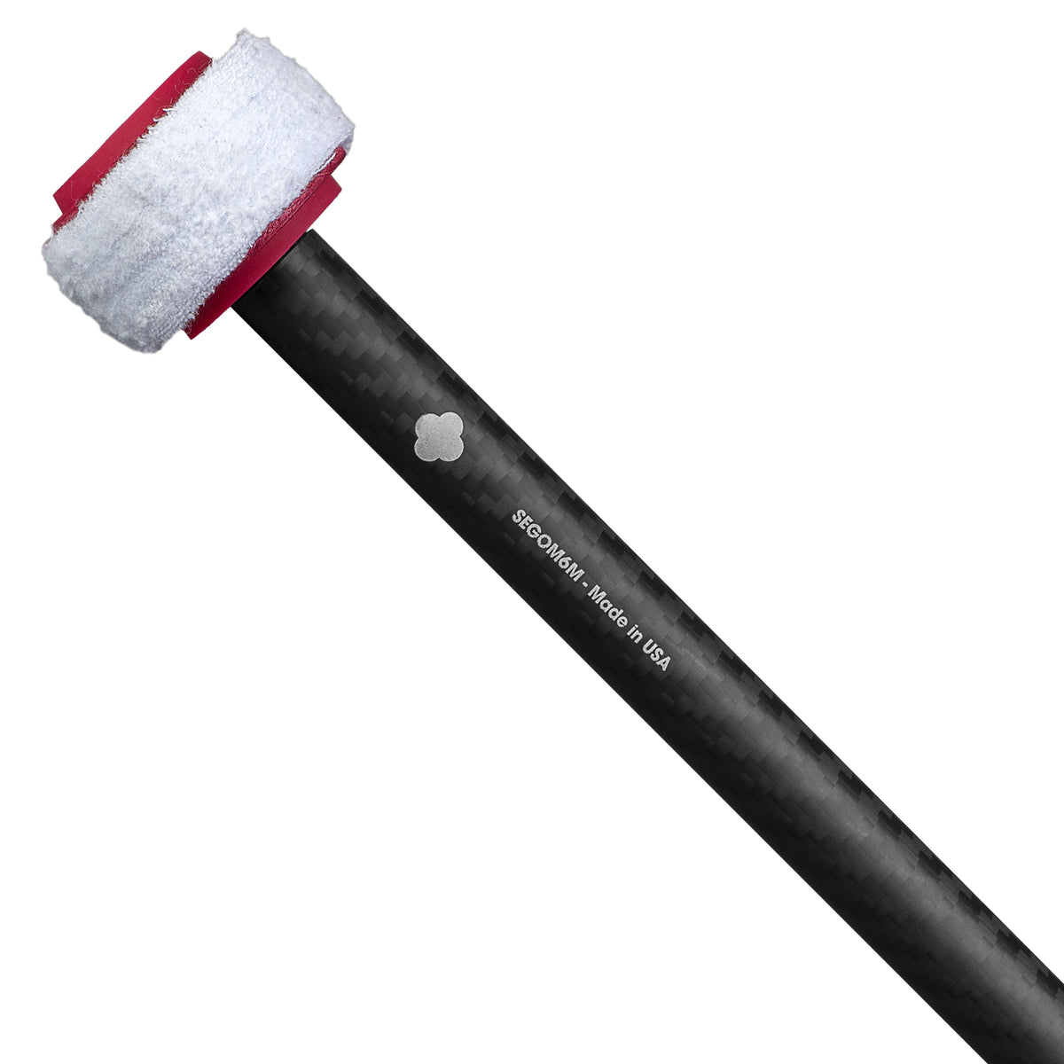 Sela SEGOM6M gong mallet head detail, natural flannel