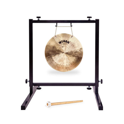 8 inch Wuhan Wind gong on table top gong stand with mallet
