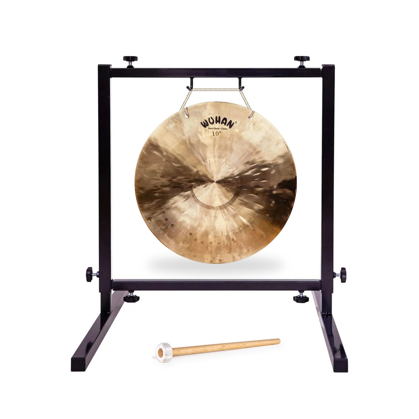 10 inch Wuhan Wind gong on table top gong stand with mallet