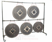 Tuned Thai Gongs Chromatic Set C2-B2
